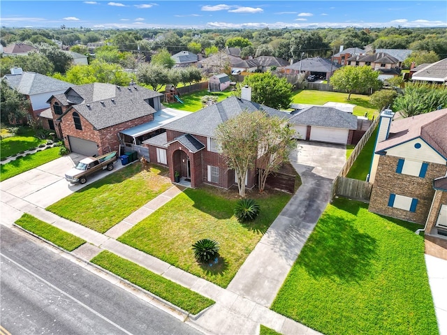 birds eye view of property