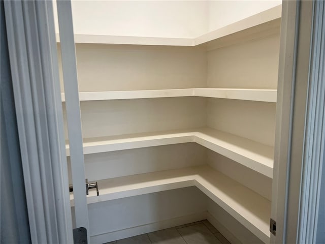 view of pantry