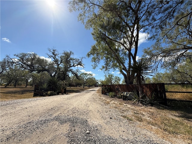 view of road