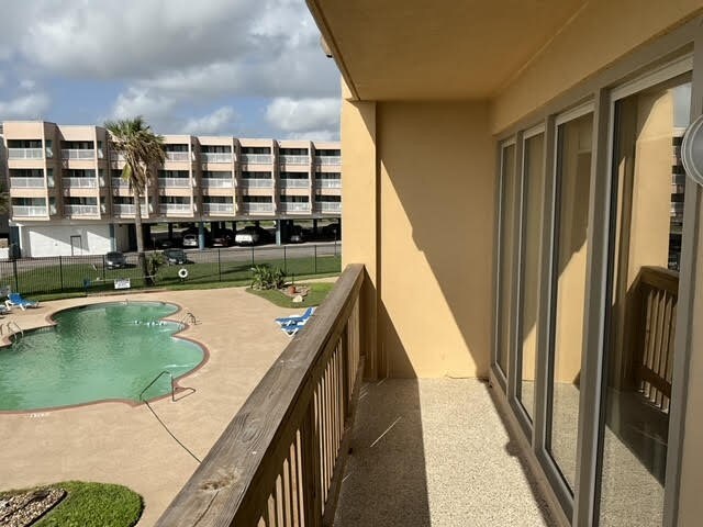 balcony featuring a patio area