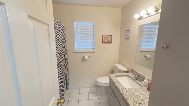 134 Daniel Moore St, Portland, TX 78374 - bathroom featuring vanity, tile patterned flooring, and a shower with curtain