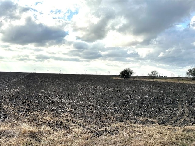 view of yard with a rural view