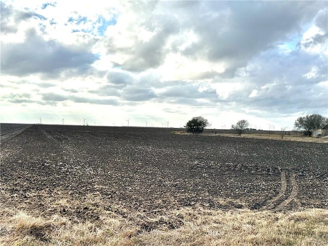 view of yard with a rural view