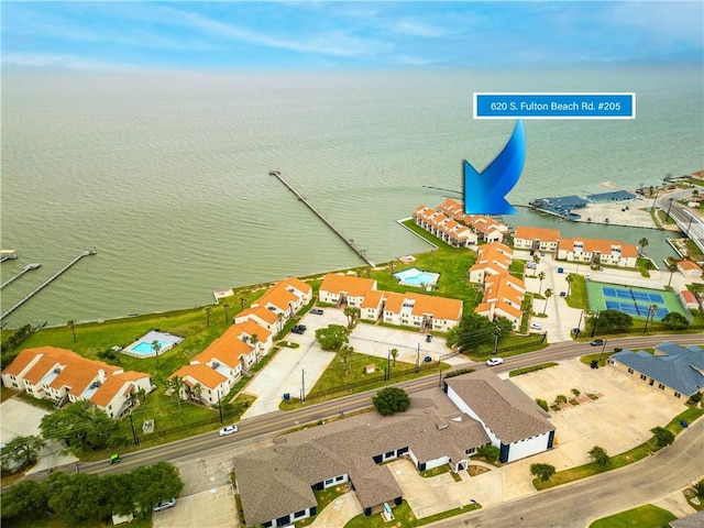 620 S Fulton Beach Rd, Rockport, TX 78382 - aerial view with a water view
