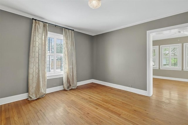 521 Del Mar Blvd, Corpus Christi, TX 78404 - spare room featuring wood-type flooring and ornamental molding
