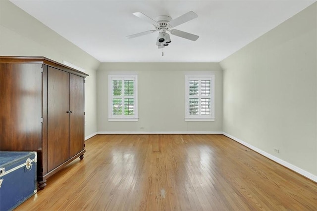521 Del Mar Blvd, Corpus Christi, TX 78404 - unfurnished bedroom with light wood finished floors and a ceiling fan
