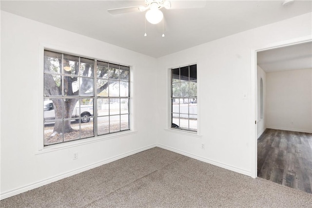 3033 Elgin St, Corpus Christi, TX 78405 - spare room with a ceiling fan and carpet floors