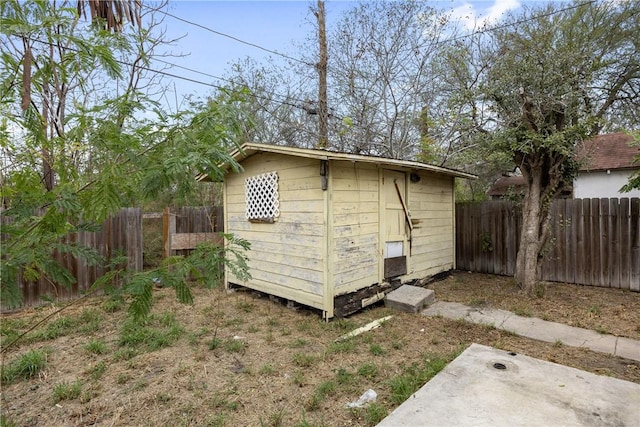 3033 Elgin St, Corpus Christi, TX 78405 - view of shed featuring a fenced backyard