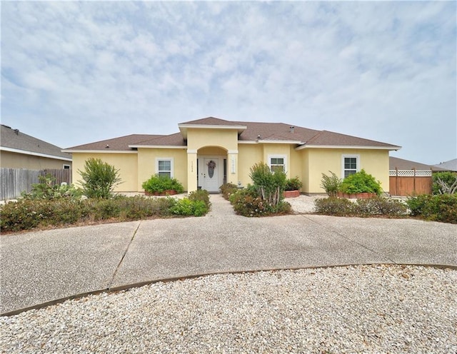 13838 Sea Horse Ave, Corpus Christi, TX 78418 - view of front of house featuring stucco siding