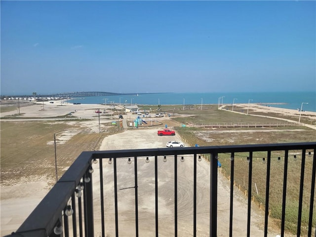 property view of water with a view of the beach