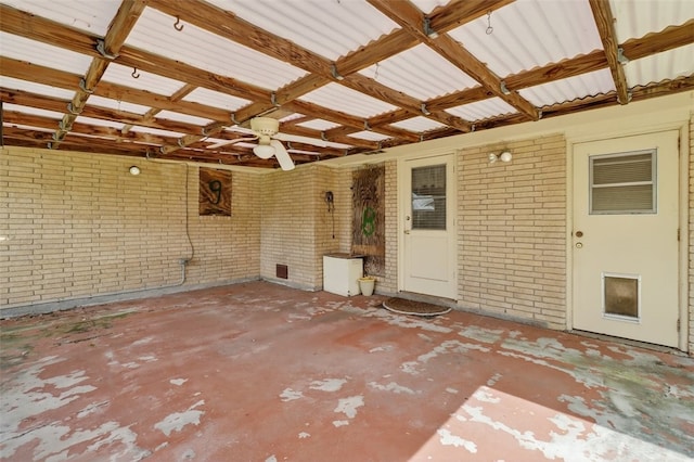 4634 Bonner Dr, Corpus Christi, TX 78411 - view of patio featuring ceiling fan