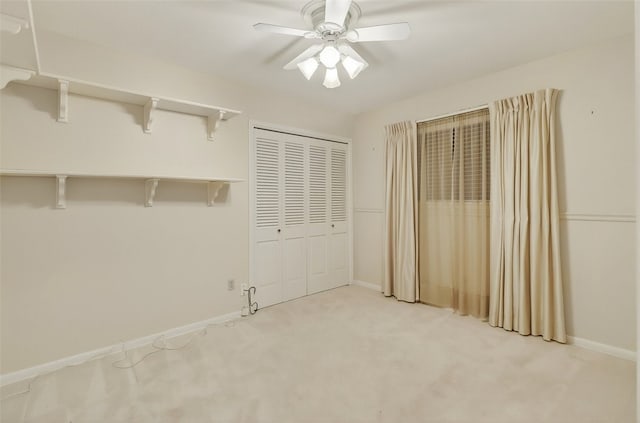 4634 Bonner Dr, Corpus Christi, TX 78411 - unfurnished bedroom featuring light colored carpet, a ceiling fan, and a closet