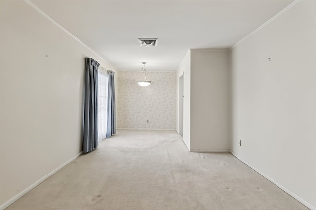 4634 Bonner Dr, Corpus Christi, TX 78411 - empty room with ornamental molding and carpet flooring