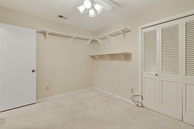 4634 Bonner Dr, Corpus Christi, TX 78411 - washroom featuring a ceiling fan and light colored carpet