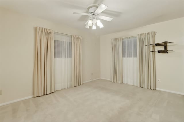 4634 Bonner Dr, Corpus Christi, TX 78411 - carpeted empty room featuring ceiling fan and baseboards
