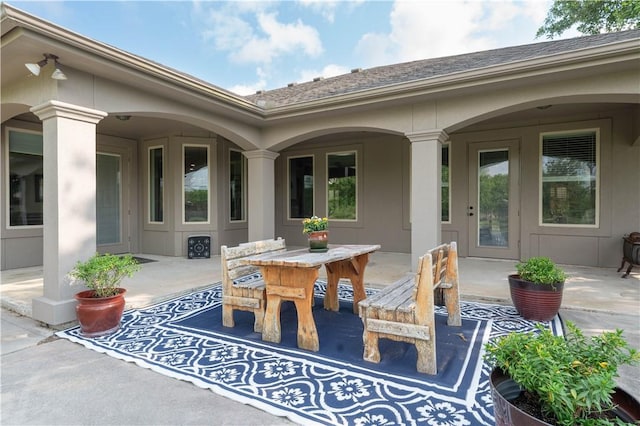 5806 Lago Vista Dr, Corpus Christi, TX 78414 - view of patio featuring outdoor dining area