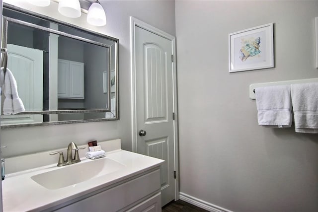 bathroom featuring vanity