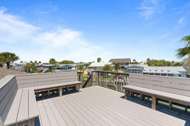 13 Sandpiper Ln, Rockport, TX 78382 - wooden deck with a residential view