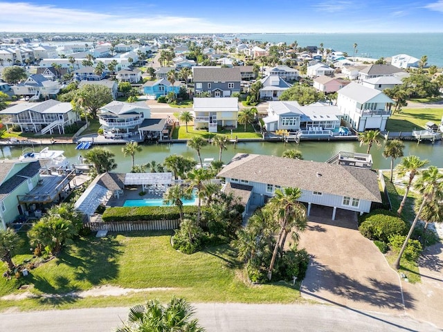 13 Sandpiper Ln, Rockport, TX 78382 - aerial perspective of suburban area with a nearby body of water