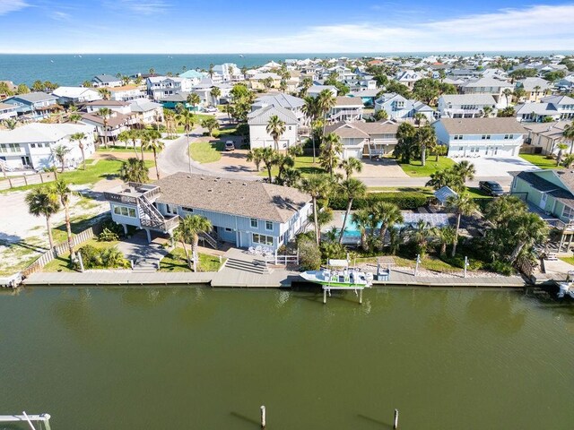 13 Sandpiper Ln, Rockport, TX 78382 - aerial perspective of suburban area with a large body of water