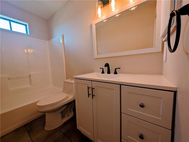 3022 Chapel Creek Dr, Corpus Christi, TX 78414 - full bathroom featuring vanity, tile patterned floors, and shower / tub combination