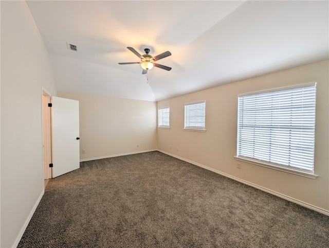 3022 Chapel Creek Dr, Corpus Christi, TX 78414 - empty room featuring ceiling fan and dark colored carpet