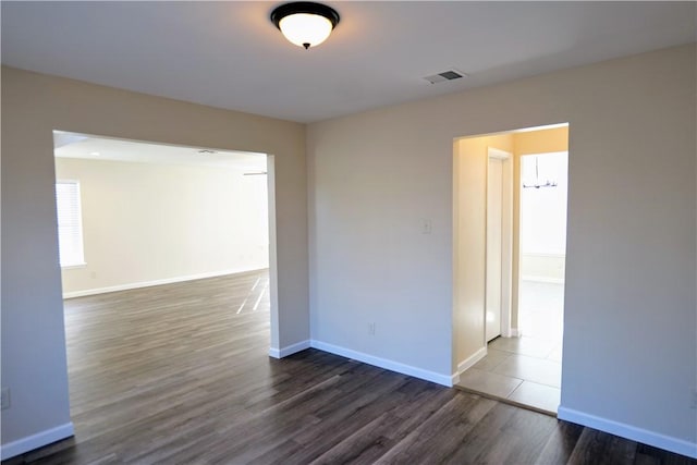 3022 Chapel Creek Dr, Corpus Christi, TX 78414 - spare room featuring wood finished floors and baseboards