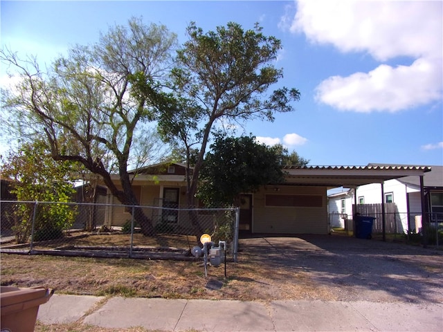 view of side of property