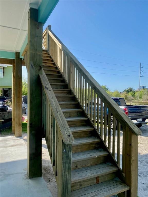 view of staircase