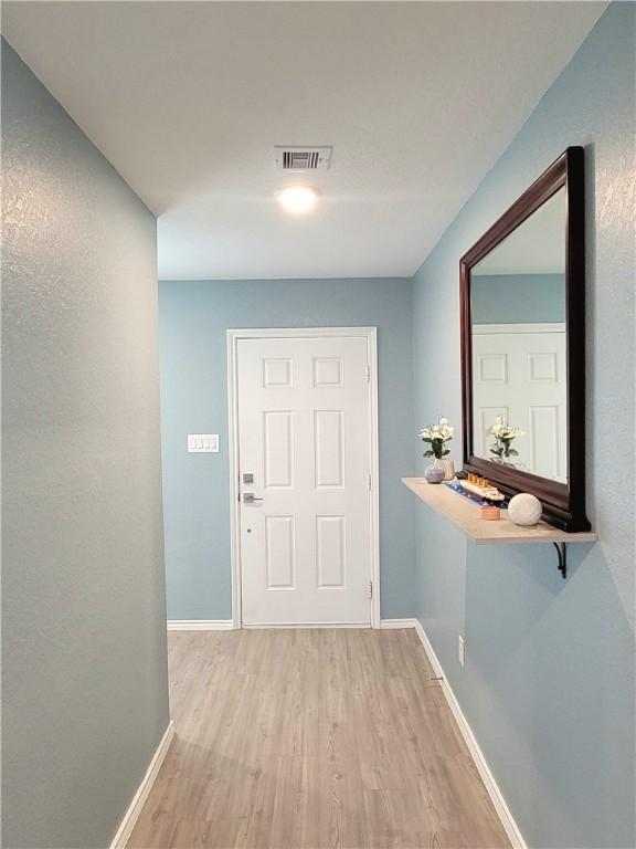 interior space featuring light hardwood / wood-style flooring