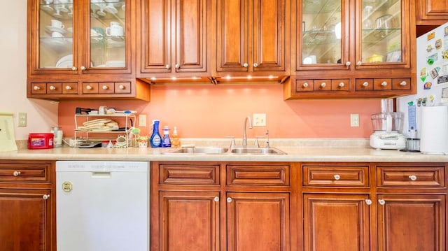 kitchen featuring sink and dishwasher