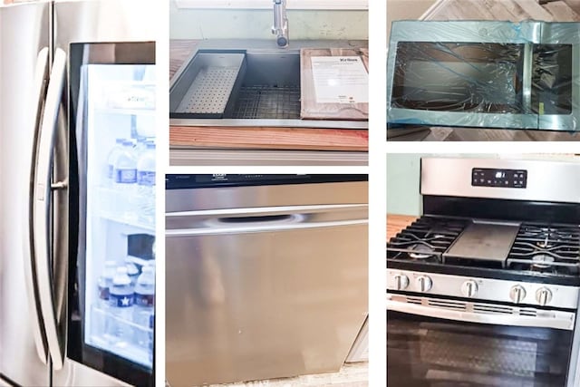 kitchen featuring appliances with stainless steel finishes