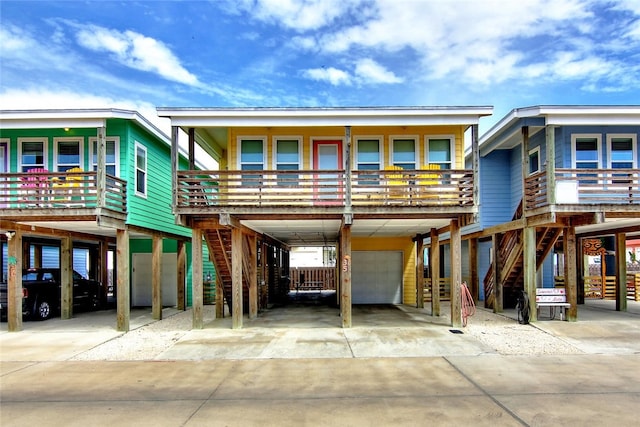 view of front of property with a carport