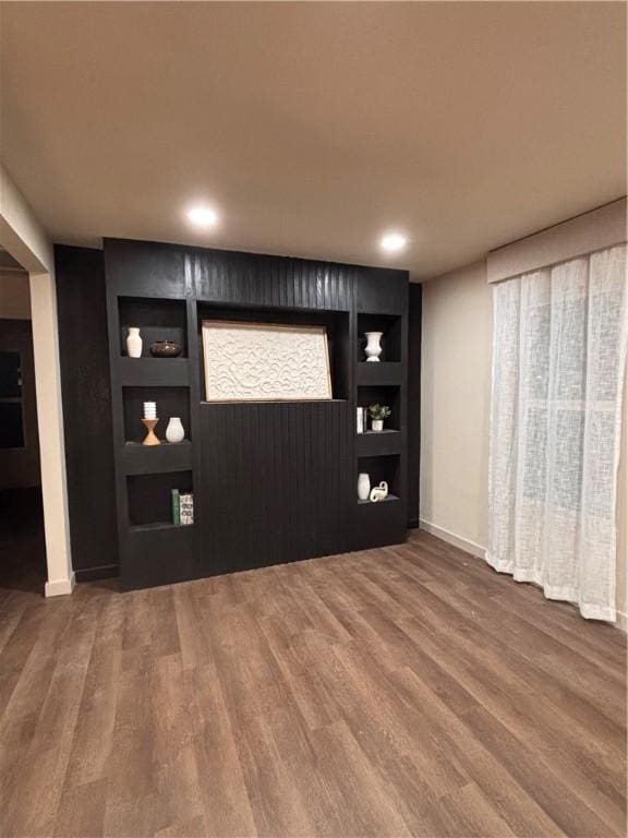 entryway with hardwood / wood-style floors