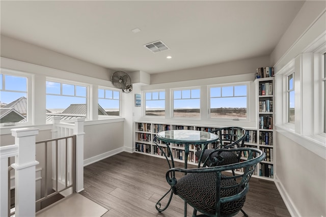 sunroom with plenty of natural light