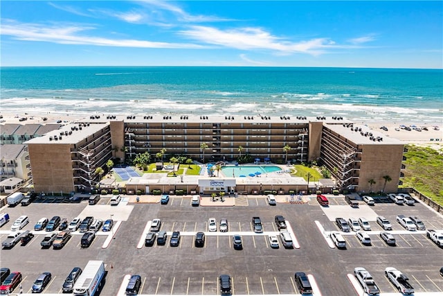 14810 Windward Dr Unit 301, Corpus Christi, TX 78418 - drone / aerial view of waterfront with a beach