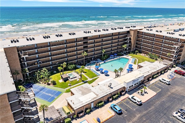 14810 Windward Dr Unit 301, Corpus Christi, TX 78418 - aerial view of a pool area and unending shoreline