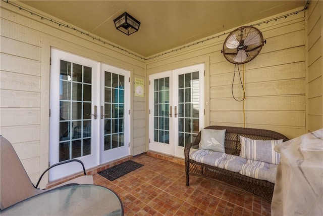 view of patio with french doors