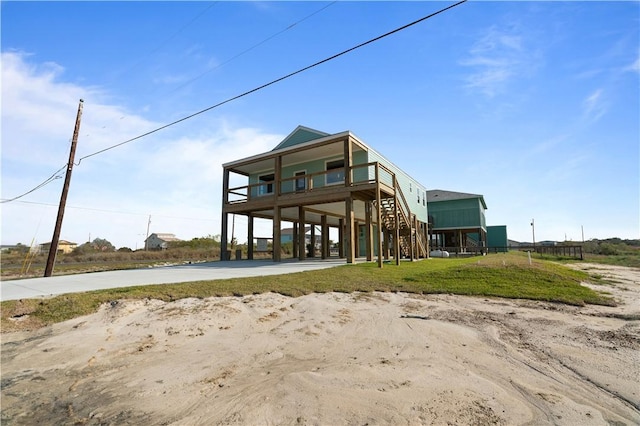 exterior space with a carport