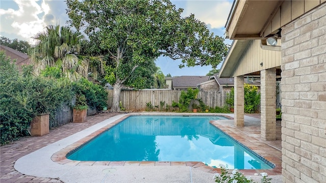 view of pool with a patio