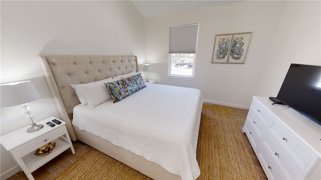 bedroom with baseboards