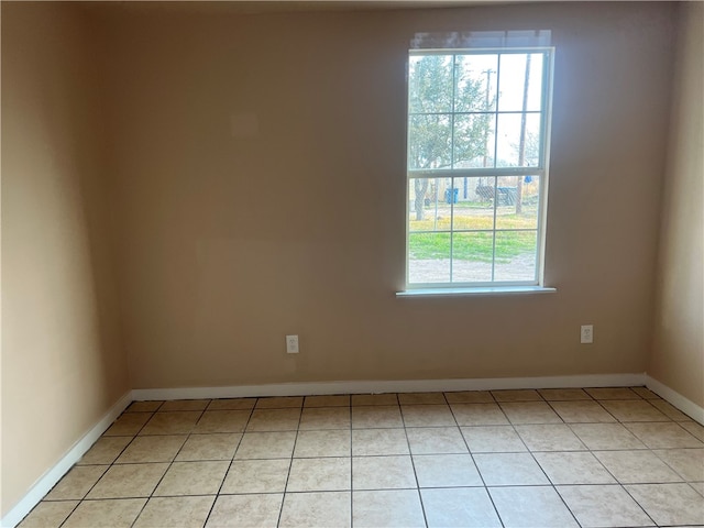 view of tiled empty room