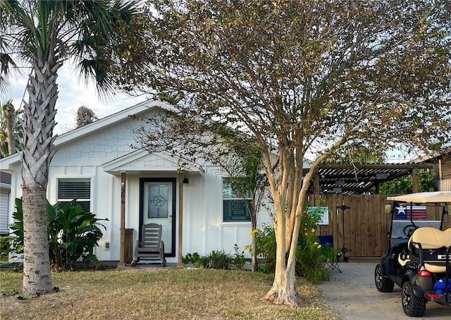 view of bungalow