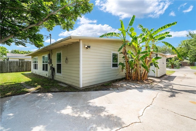 exterior space with fence