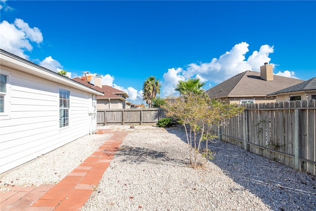 view of yard with a patio area