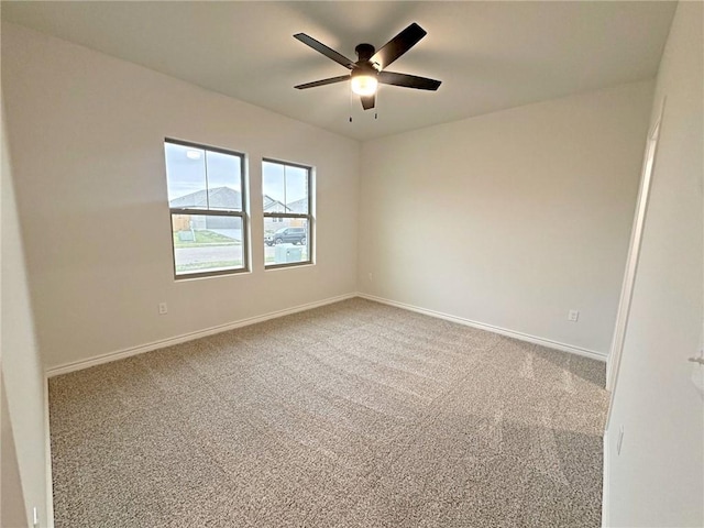 9505 Spanish Oak Dr, Corpus Christi, TX 78410 - carpeted empty room with baseboards and ceiling fan