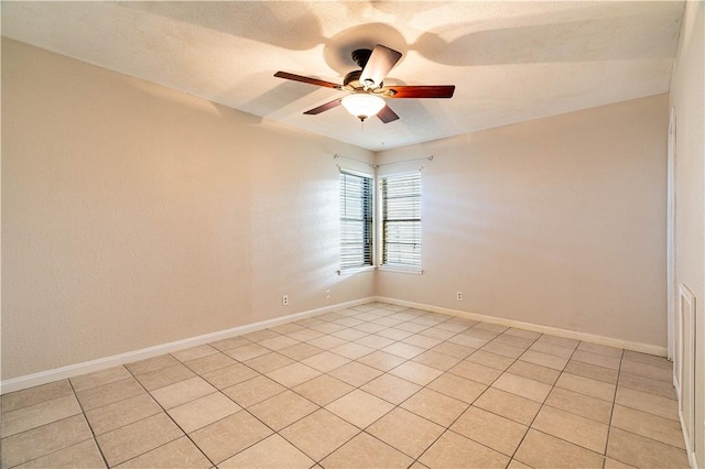 5905 Norvel Dr, Corpus Christi, TX 78412 - empty room with ceiling fan and light tile patterned floors