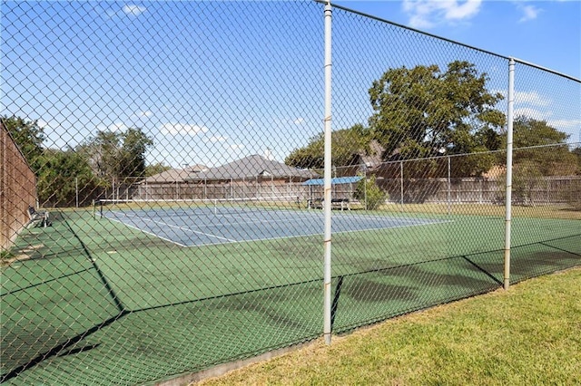 7001 Bevington Dr, Corpus Christi, TX 78413 - view of tennis court featuring fence