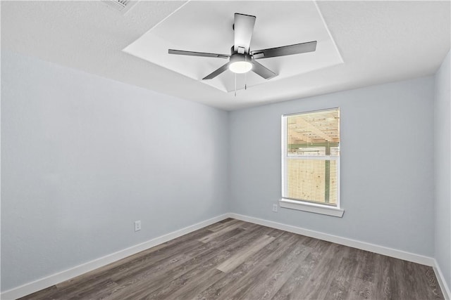 2845 Elgin St, Corpus Christi, TX 78405 - unfurnished room featuring wood finished floors and ceiling fan