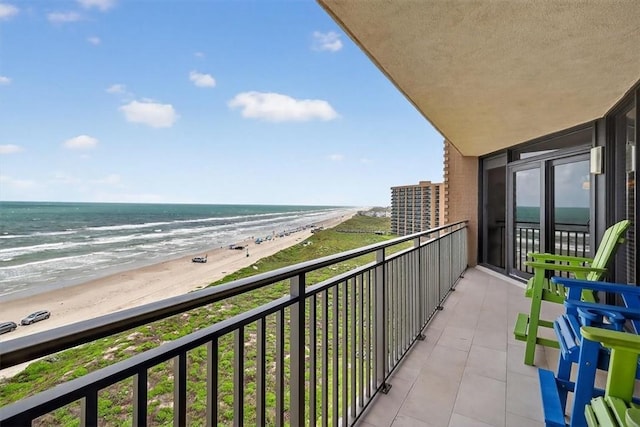 6649 Seacomber Dr Unit 807, Port Aransas, TX 78373 - balcony featuring view of water and beach